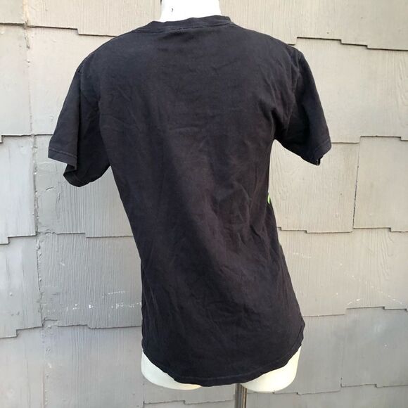 2001 Rare Vintage Liquid Blue Green Skull Pile Mens Shirt Small aso Travis Scott - Picture 3 of 8